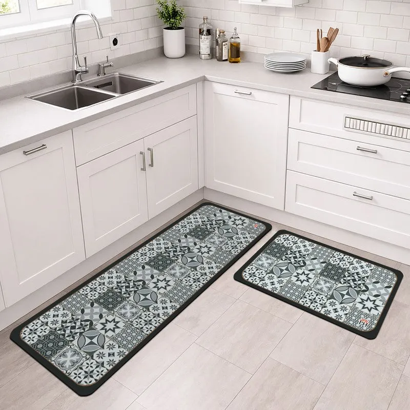 GeoWeave Rubber Kitchen Floor Mats - Set of Two media 1