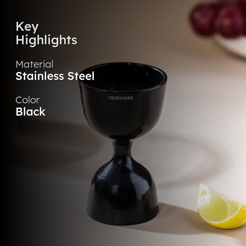 Noir Alchemy Stainless Steel Jigger - 30 ML/60 ML media 2