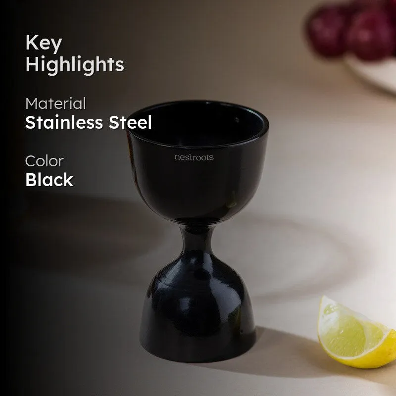 Noir Alchemy Stainless Steel Jigger - 30 ML/60 ML media 2