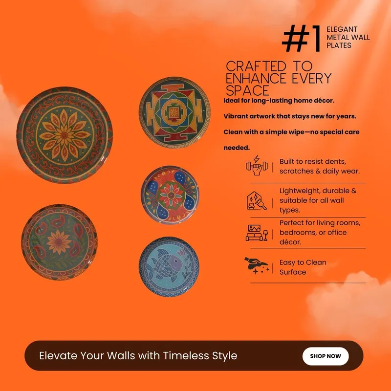 Blooming Bliss Wall Plates - Set of Five media 5