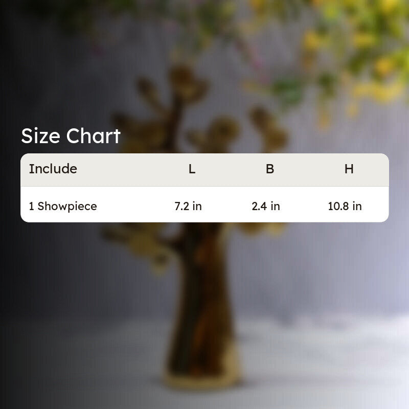 Golden Tree Decorative Showpiece media 7