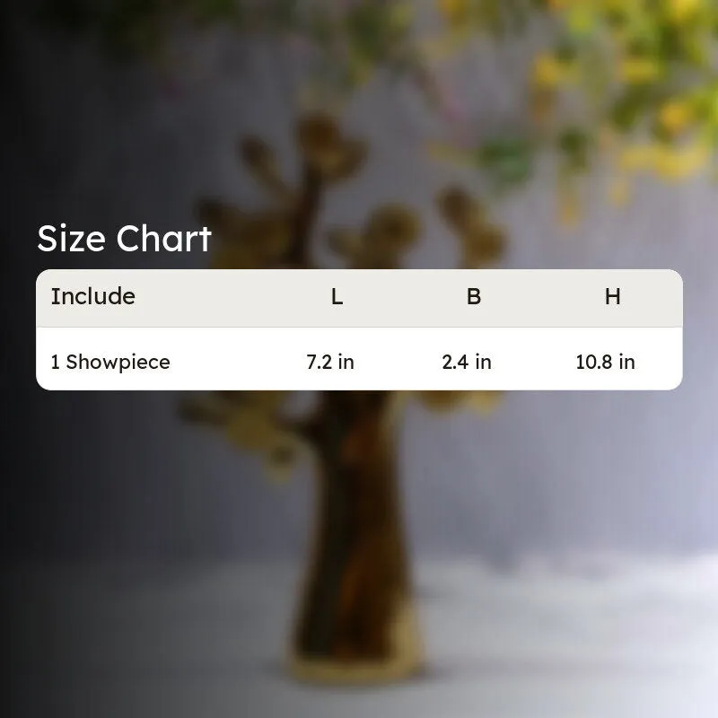 Golden Tree Decorative Showpiece media 7