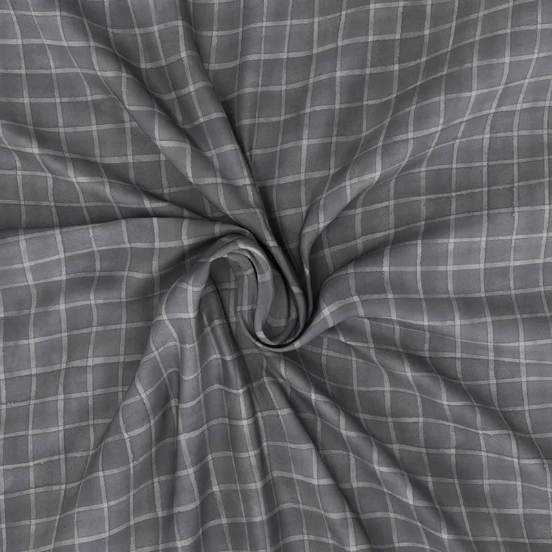 Nautica Lattice Haven Geometric Cotton Bedsheet (Grey) - 160 TC media 6