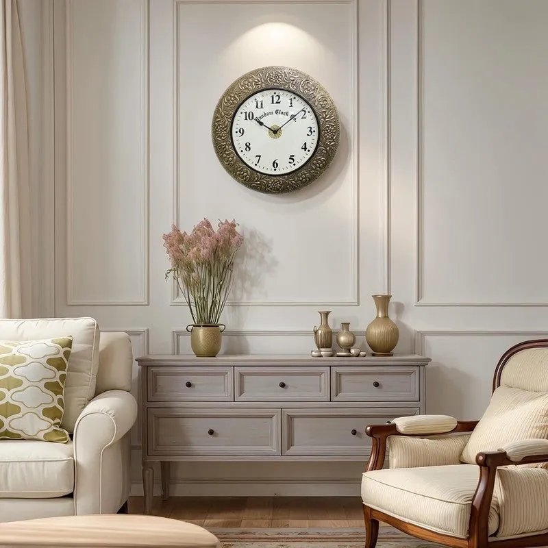 Velora Brass Analog Wall Clock media 6