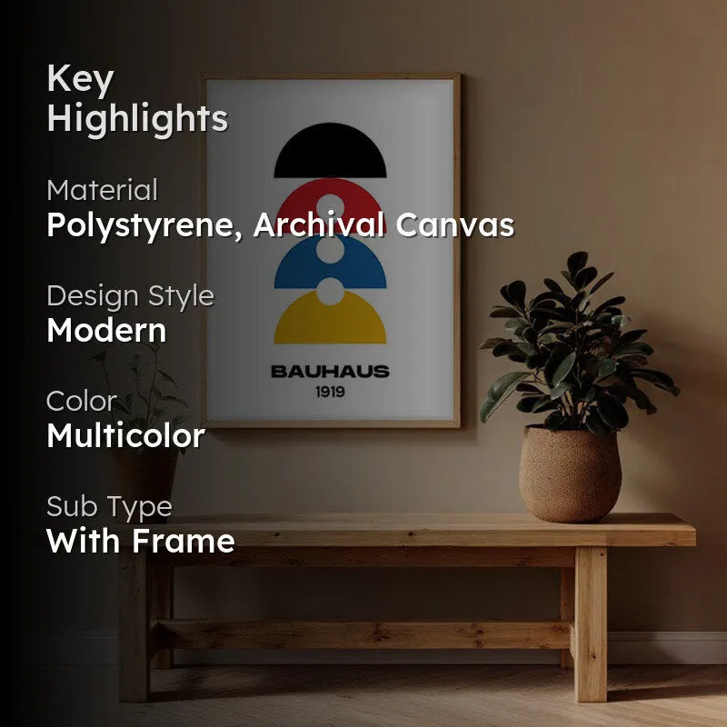 Drop Archival Canvas Wall Art - Natural Brown Frame media 2