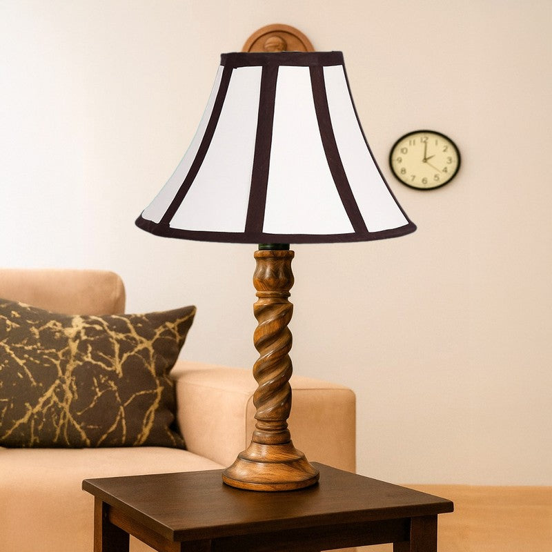 Elvane Lumo Wooden Table Lamp - White media 4