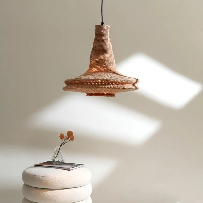 Fig Living Earth Pendant Cotton Ceiling Lamp - Beige media 3