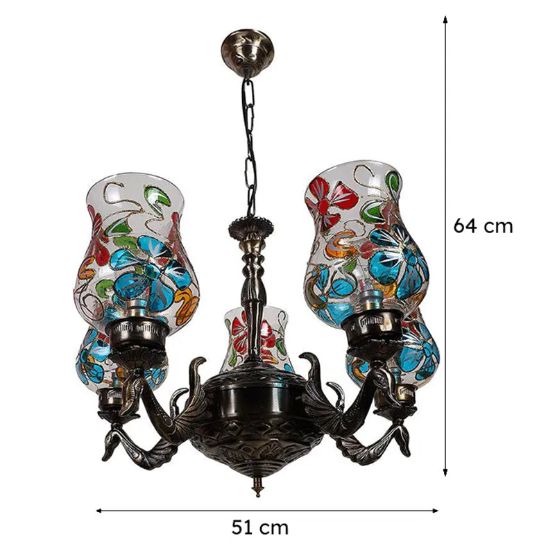 Fumo Mayoora Mosaic Golden Antique Ceiling Lamp media 6