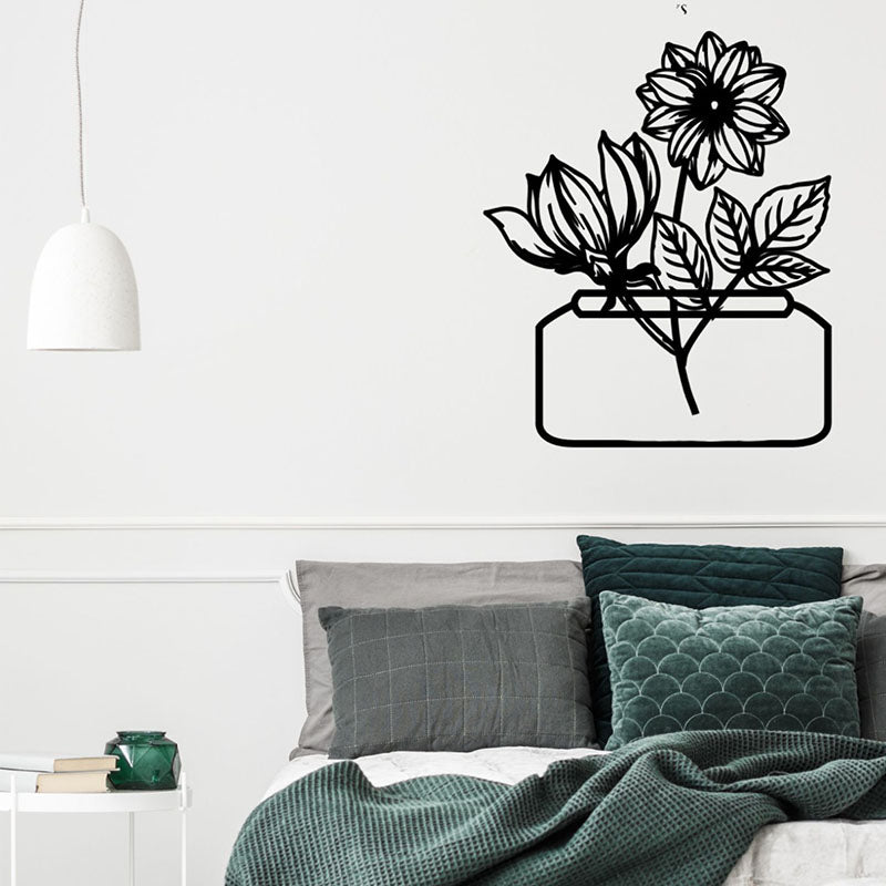 Sunflower Black Iron Wall Accent