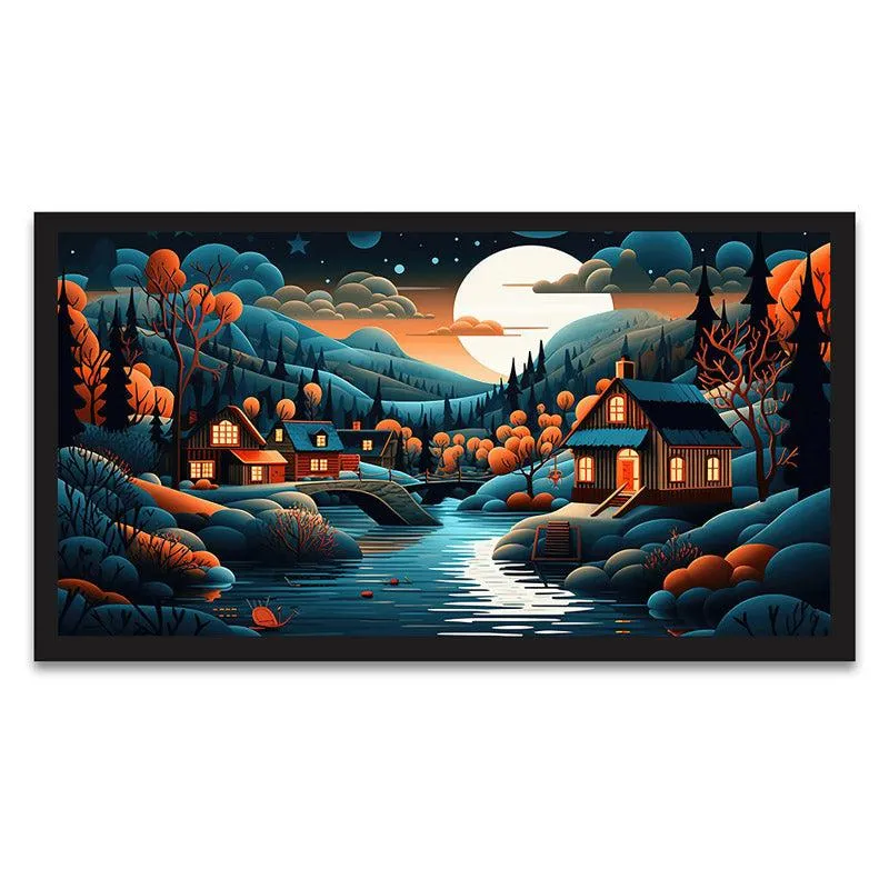The Cloud Land Wall Painting With Frame media 5