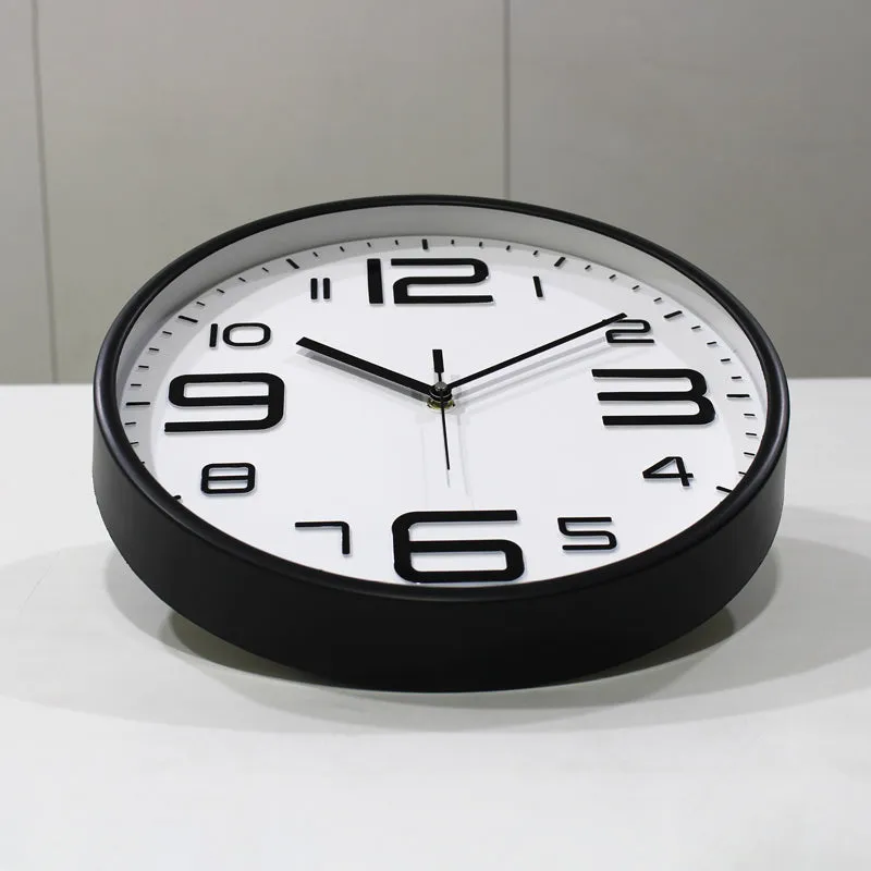 Cadence Analog Wall Clock - Black, White media 5