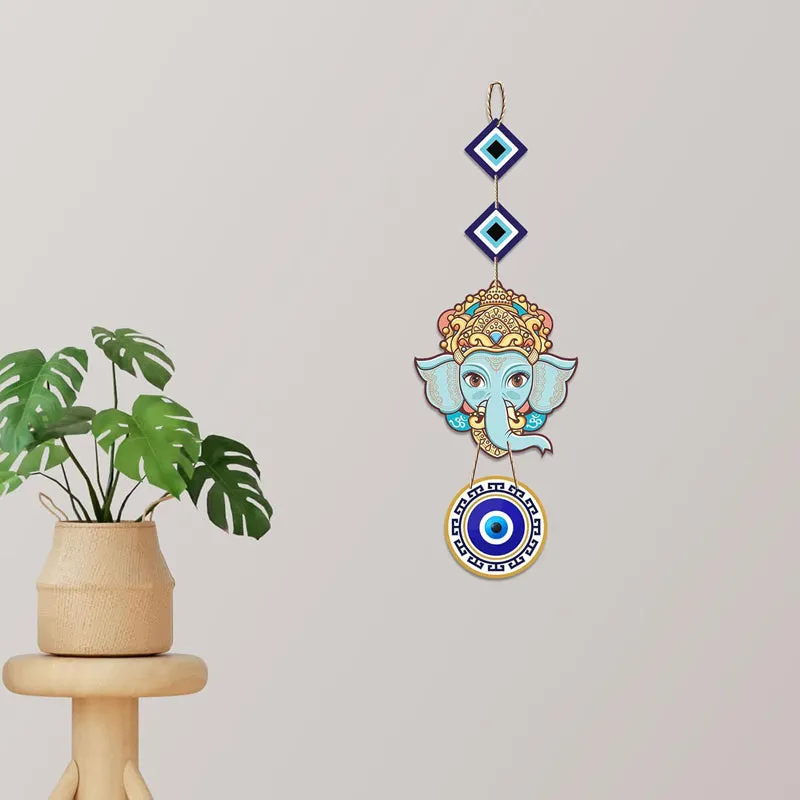 Ganesha Nazar I Polyester & MDF Wall Hanging media 1