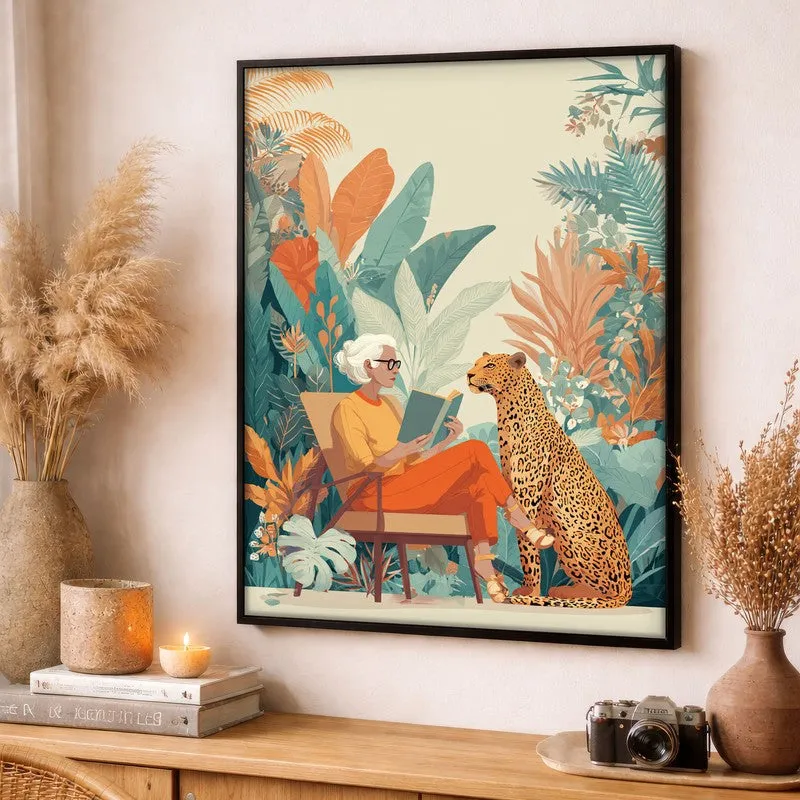 Verdantia Canvas Wall Painting With Black Frame media 4