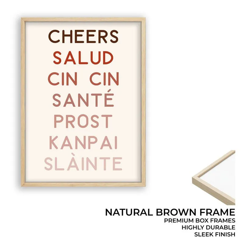 Caf Calligraphy Archival Canvas Wall Art - Brown media 10