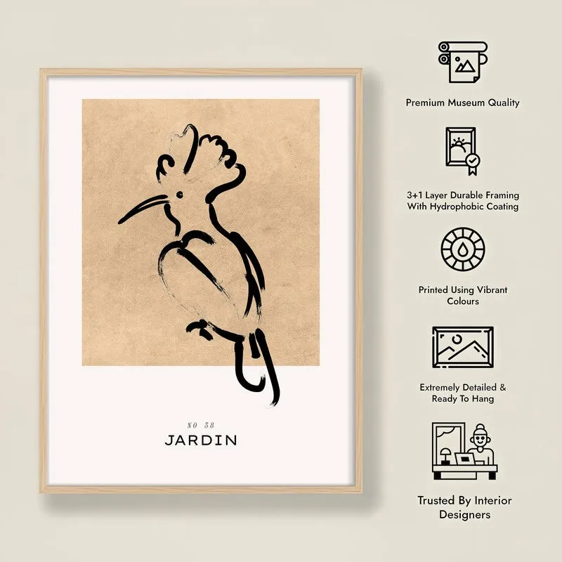 Gentle Wild Canvas Wall Painting With Brown Frame media 9
