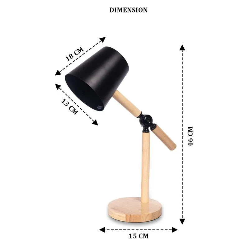 AarviDecor Jensen Decorative Fabric Table Lamp - Black media 8