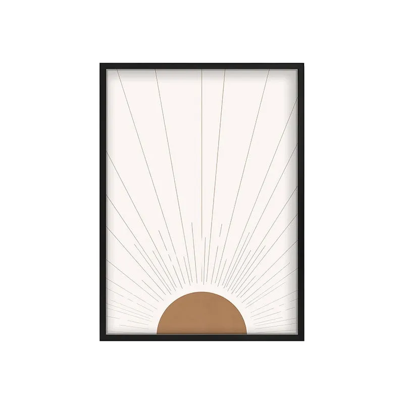 Radiant Calm Canvas Wall Painting With Black Frame media 3