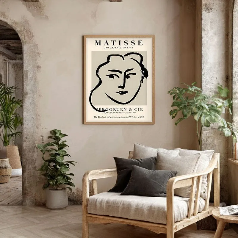 Poetry of Reduction Canvas Wall Painting With Brown Frame media 4