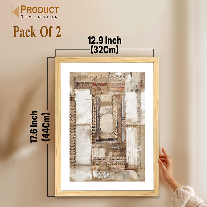 Elarrra Wall Art With Frame - Set Of Two media 9