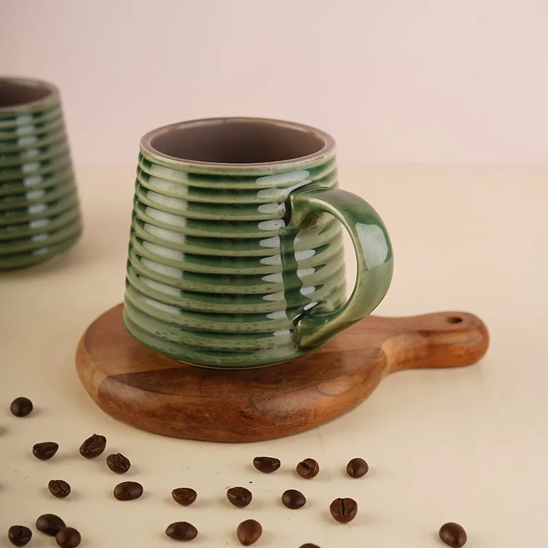 Antonella Ceramic Tea Cup (210 mL)/Green) media 4