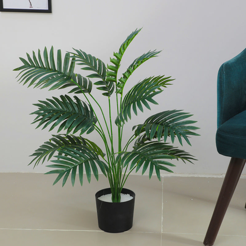Areca Artificial Palm With Black Plastic Pot - 2.6 Feet media 3