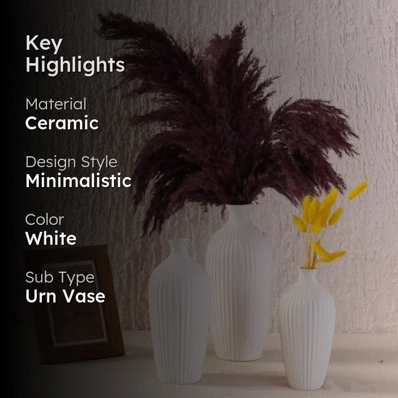 Nara Vase (White) - Set Of Three media 2