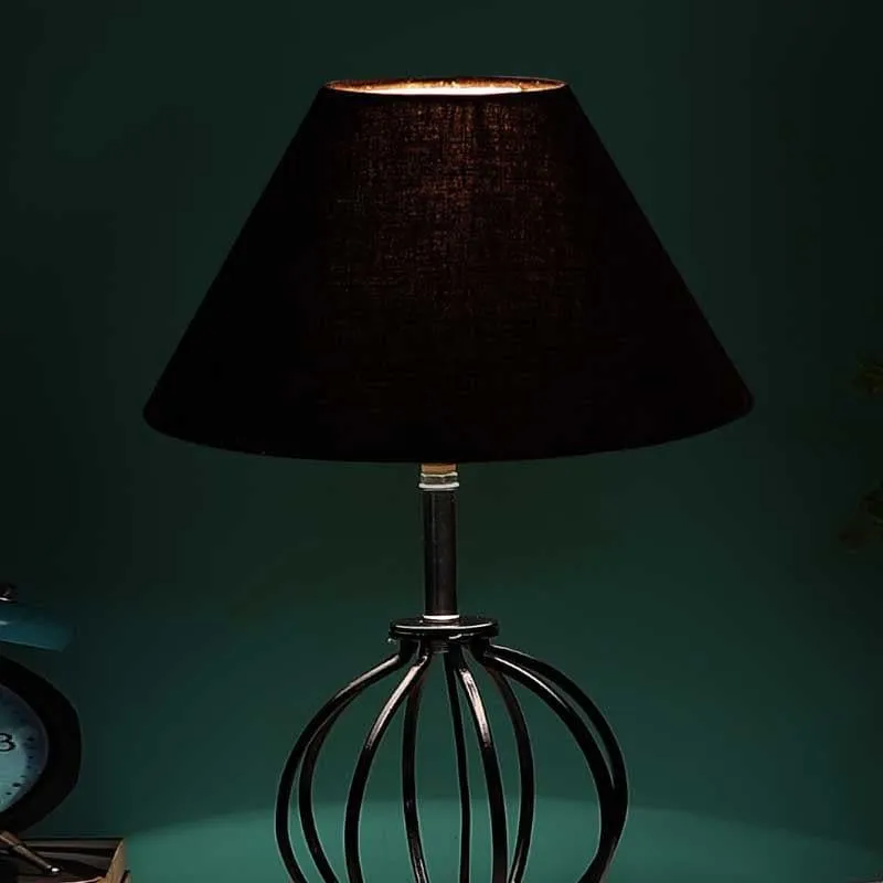 Boop Solid Fabric Table Lamp - Black media 4