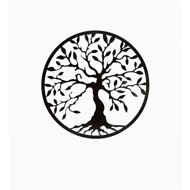 Tree Of Tranquility Black Iron Wall Accent media 3