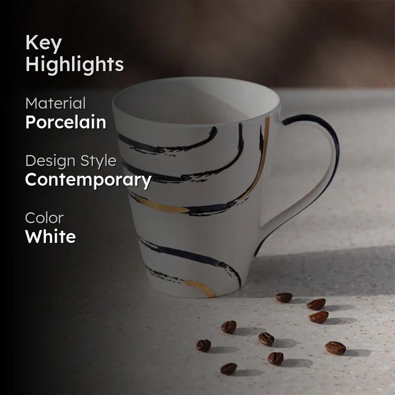 Morona Wave Porcelain Coffee Mug (325 mL) media 2