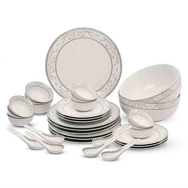 Titillating Silver Dinner Set - 33 Piece Set media 3