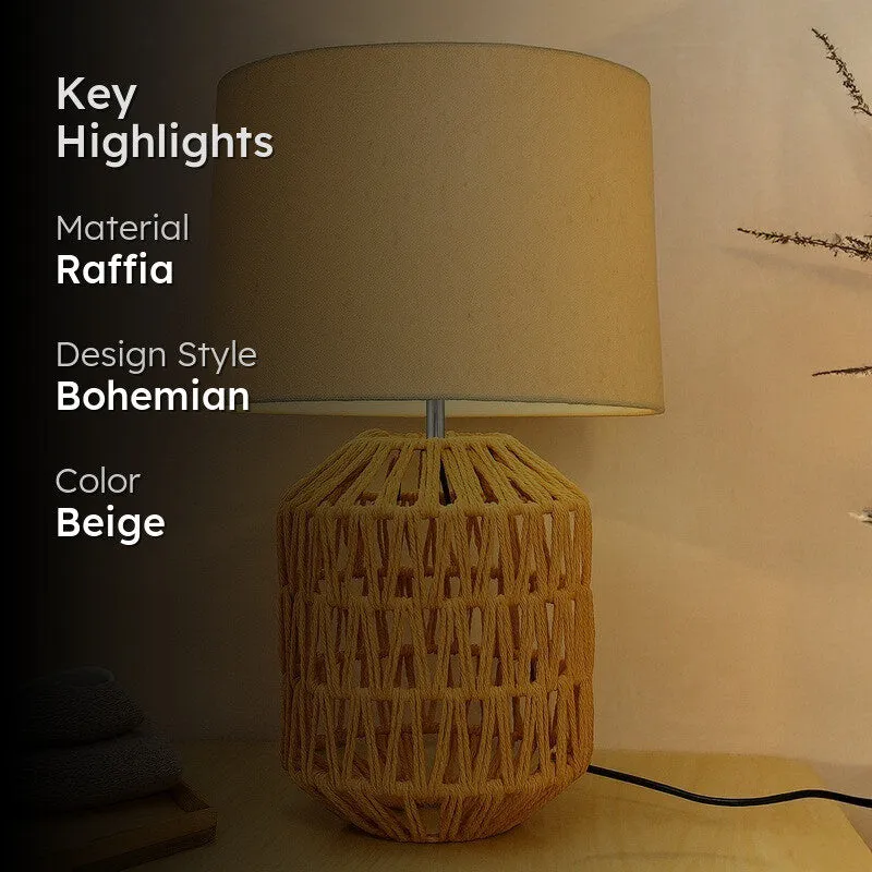 PulseGlow LED Bedside Lamp - Beige media 2
