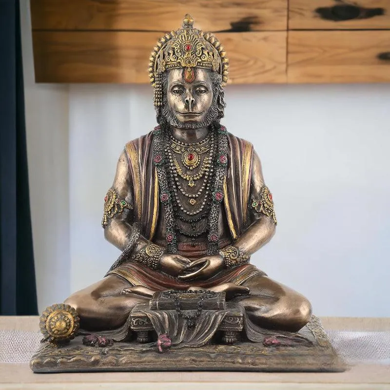 Meditating Hanuman Ji Idol media 1