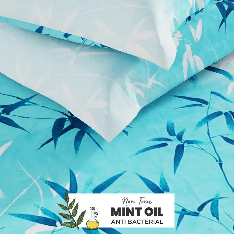 Vornel Cotton Bedsheet (Blue) - 144 TC media 6