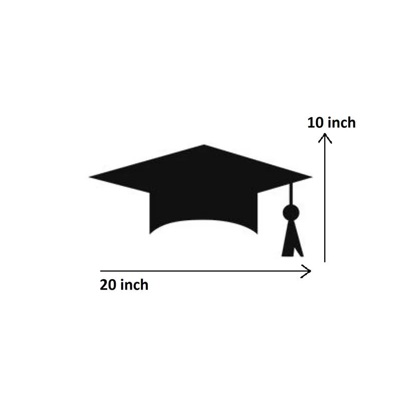 Scholar Cap Black Iron Wall Accent media 5