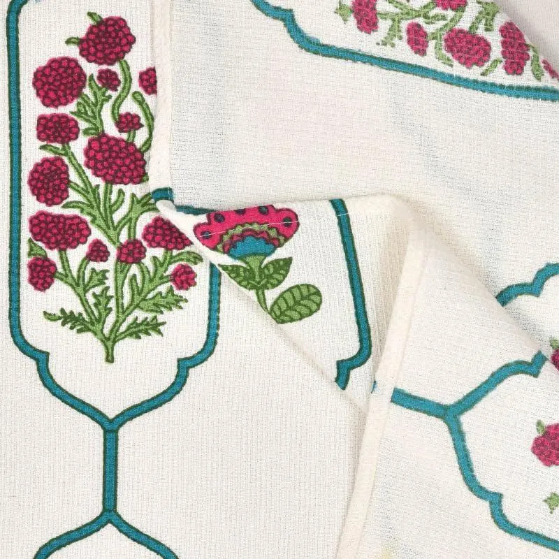 Jaipuri Jewel Waffle Hand Towel - Set Of Two media 3
