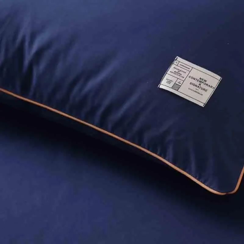 Elegant in Blue Cotton Bedsheet - 210 TC media 5