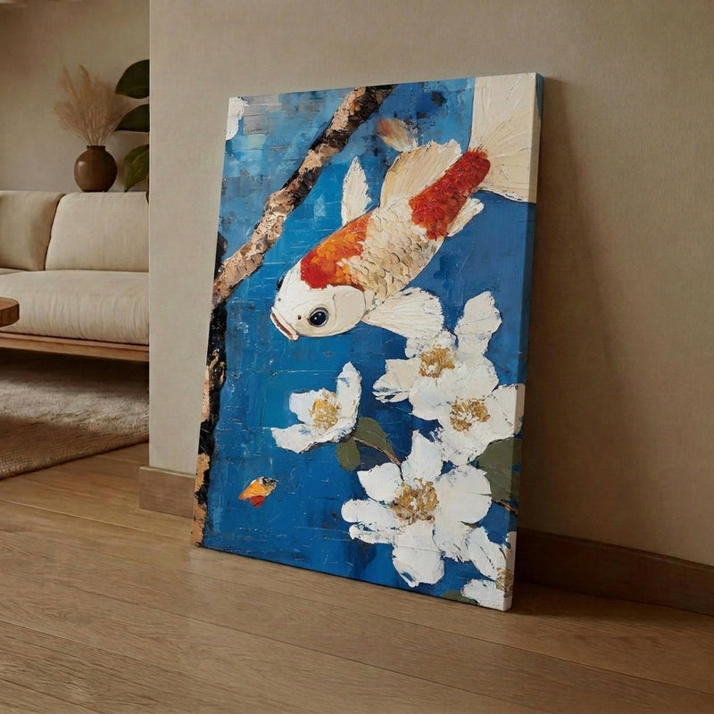 Koi & Flowers