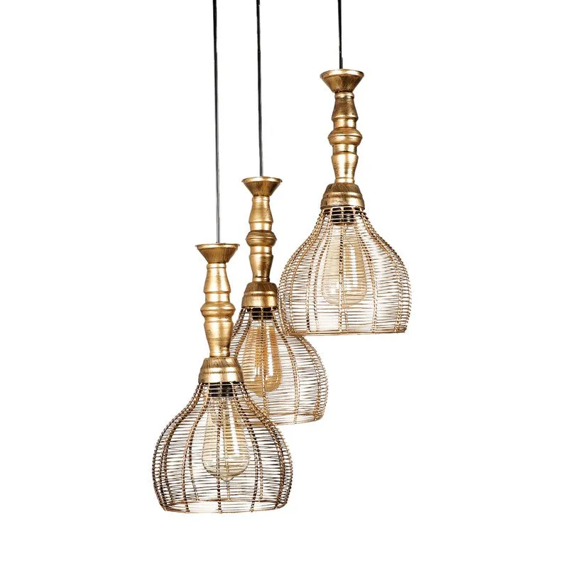Heritage Cage Iron Ceiling Lamp media 5