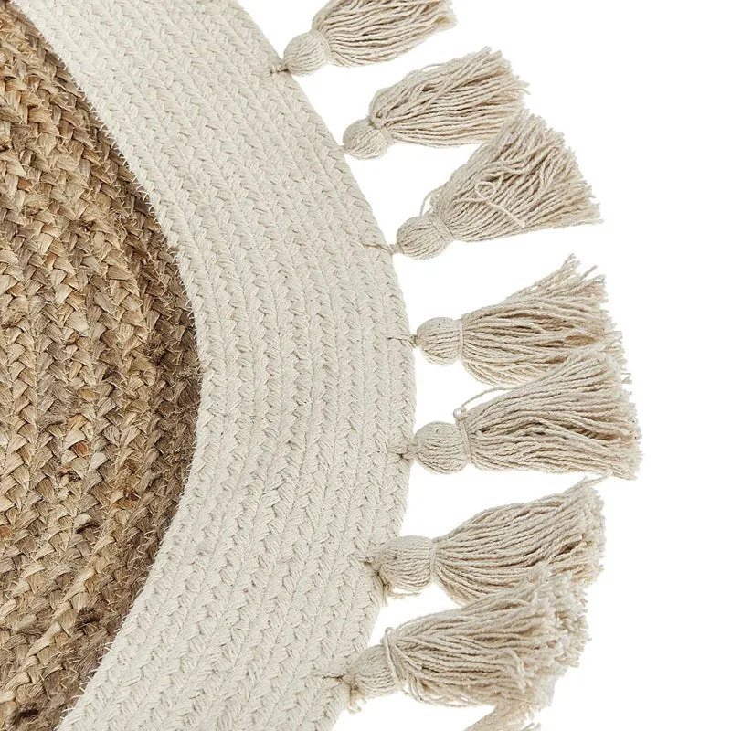 Boho Knot Braided Jute Area Rug media 6