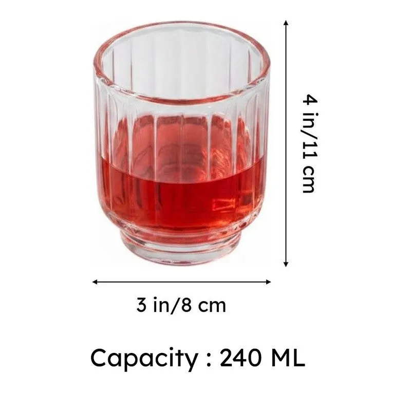 Rosewater Radiance Old Fashioned Whiskey Glasses (240 mL ) - Set Of Four media 6