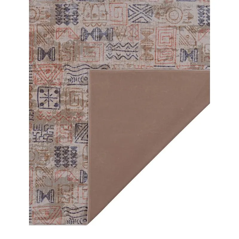 Yanika Boho Carpet - Blue & Orange media 7