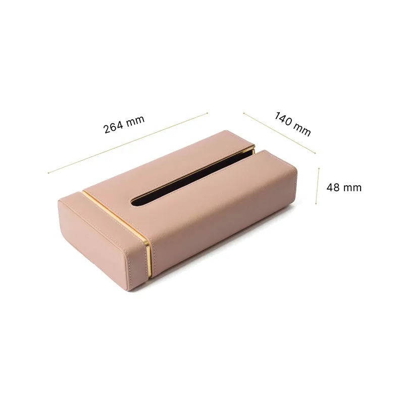 Ceastra Nuo Faux Leather Tissue Holder - Beige media 9