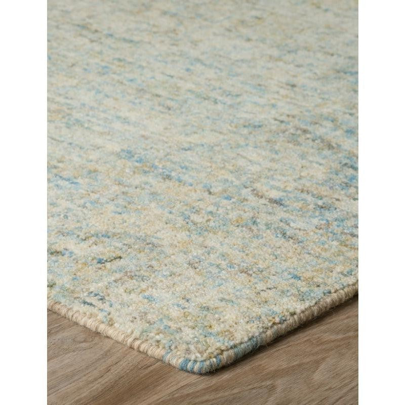 Handloom Hand Tufted Harmony Wool Rug - Light Blue & Beige media 7