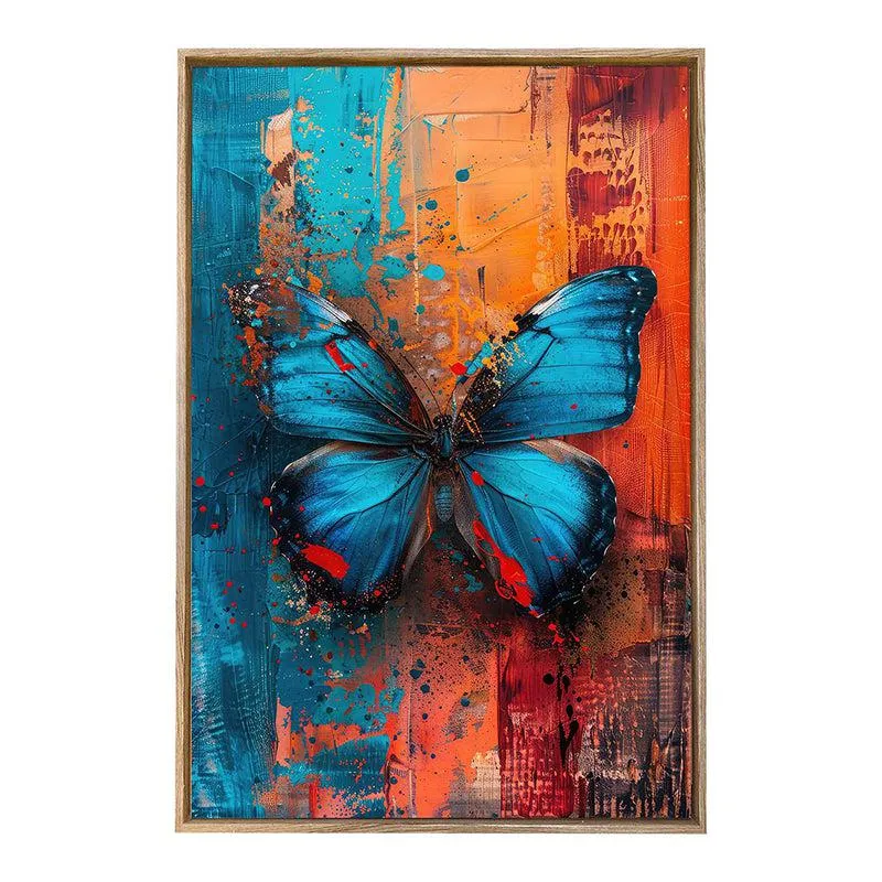 Butterfly Waltz Canvas Modern Wall Art With Frame media 3