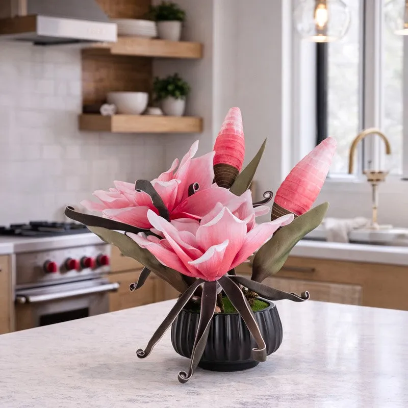 AarviDecor Blush Petal Foam Artificial Flowers media 4