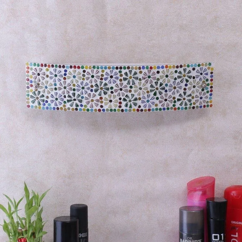 Floral Mantra Glass & Metal Wall Lamp media 3
