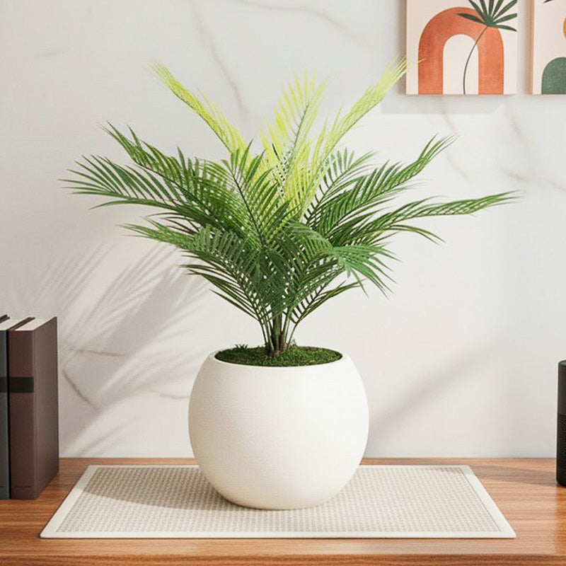 Verdant Luxe Artificial Plant With Black Plastic Pot