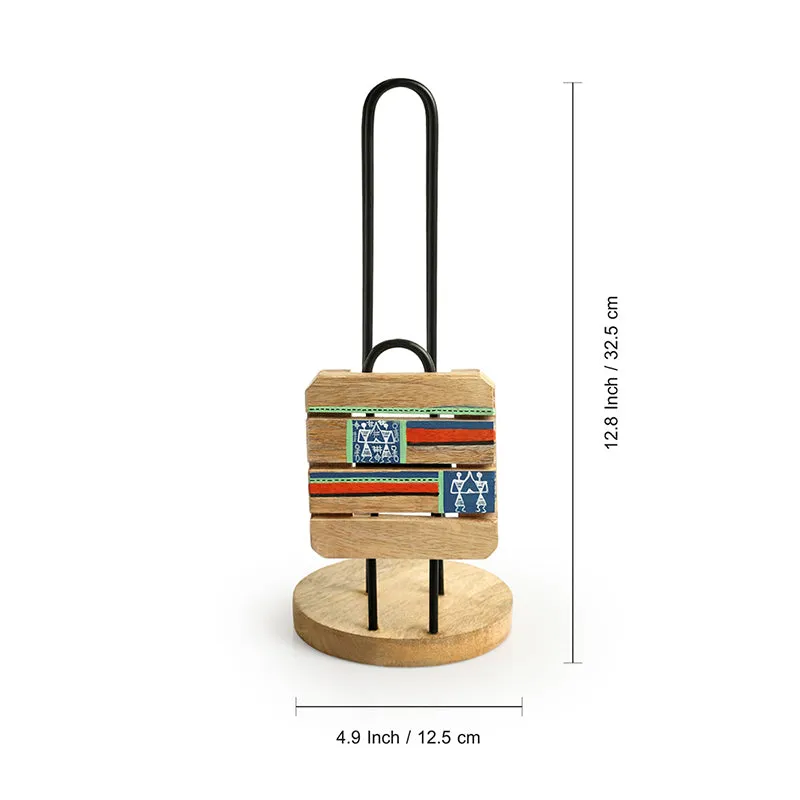 Nerthus Mango Wood & Iron Tissue Holder media 7