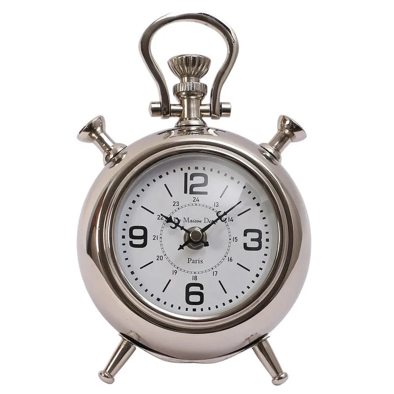 The Belvedere Table Clock - Silver media 5