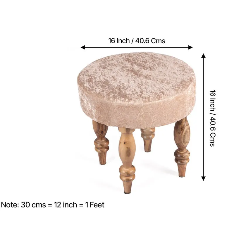 Drion Sheesham Wooden Bench with Stools (Beige) - Three Piece Set media 11
